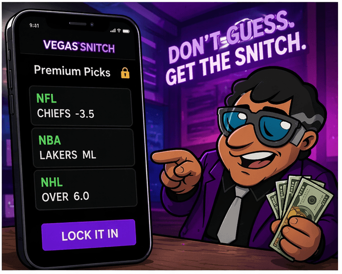 Vegas Snitch premium picks app preview